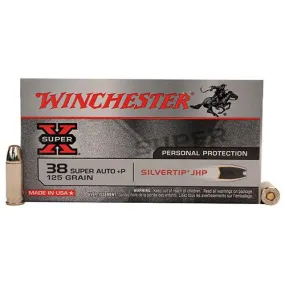 38 Special  P - Super-X, 125 Grains, Silvertip Hollow Point, Per 50