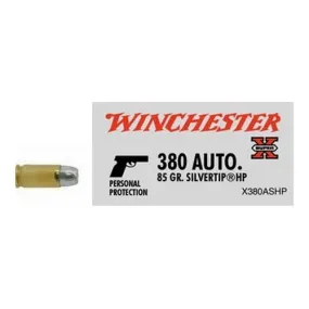 380 Automatic - Super-X, 85 Grains, Silvertip Hollow Point, Per 50