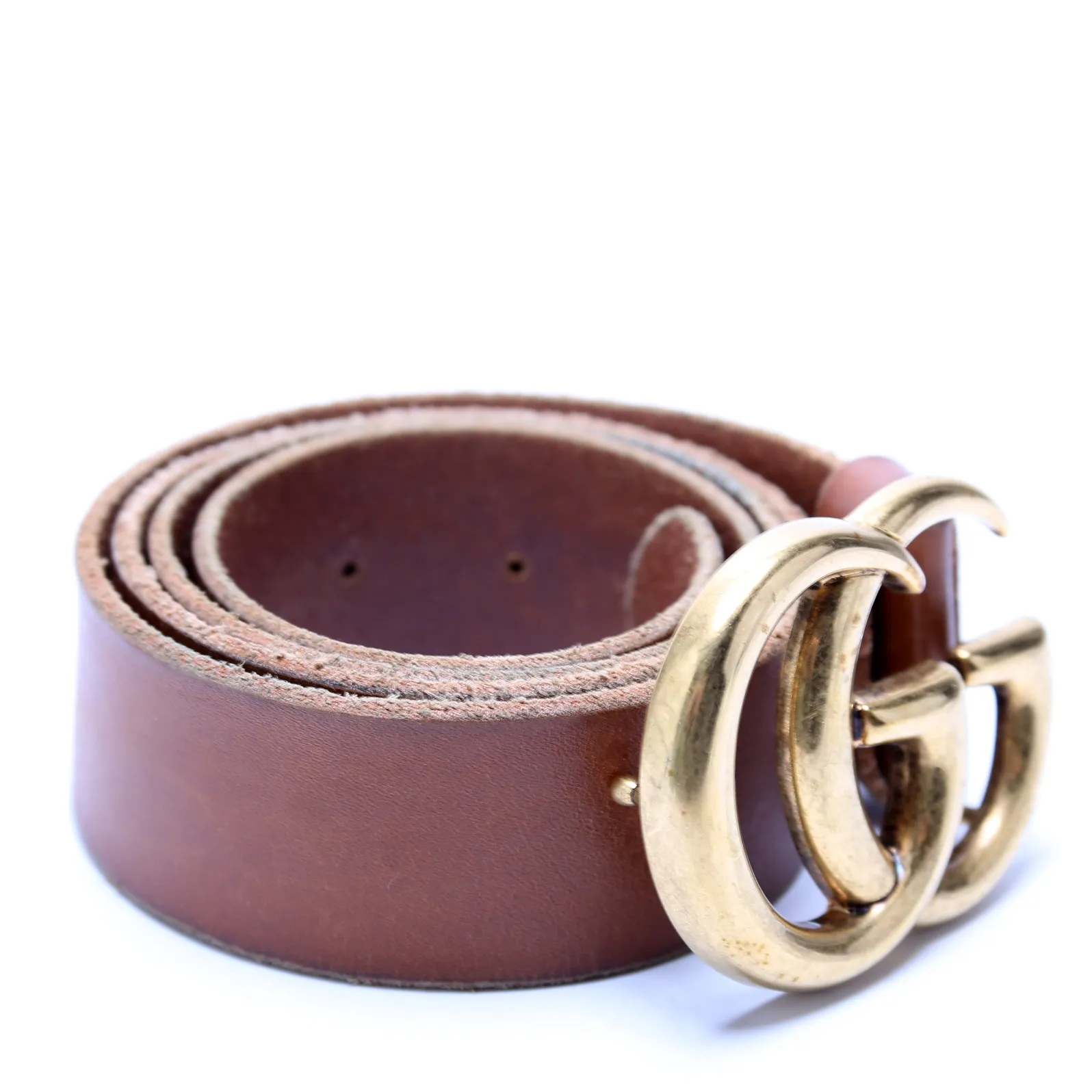409416 Marmont Leather Belt Size 95/38 Brown
