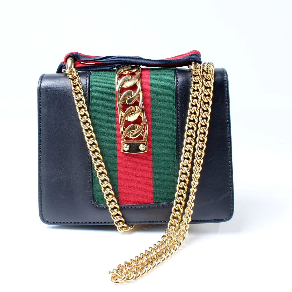 431666 Sylvie Mini Leather Shoulder