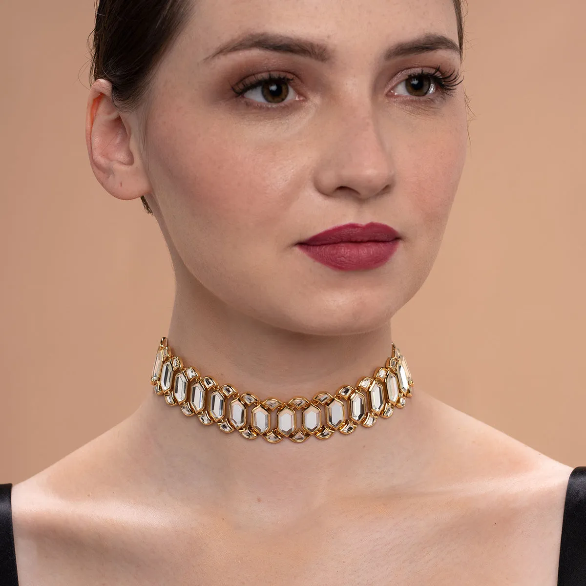 Amara Mirror Choker Necklace