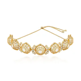 Amara Pearl Sculptural Choker Necklace