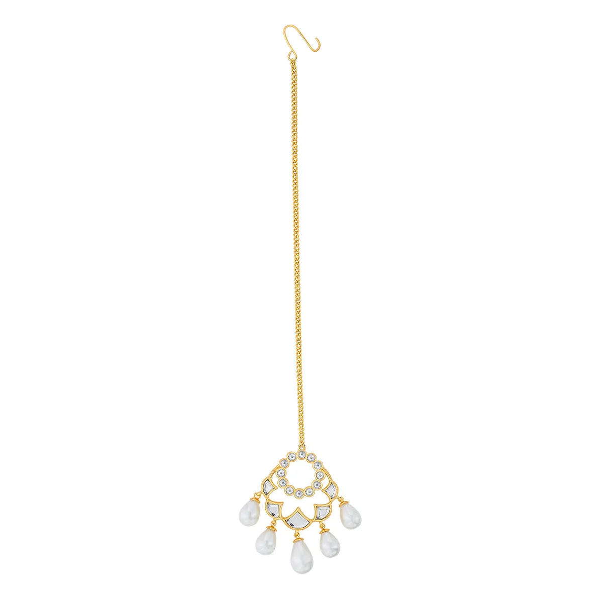 Amara Statement Pearl Maangtikka