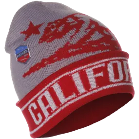 American Cities Unisex USA Block Letters Long Knit Hat Cap Beanie
