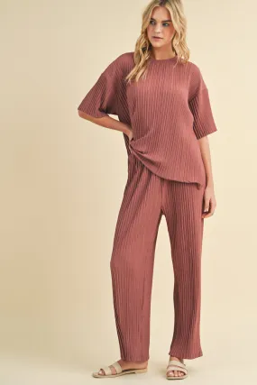 Angie Pleated Relaxed Set