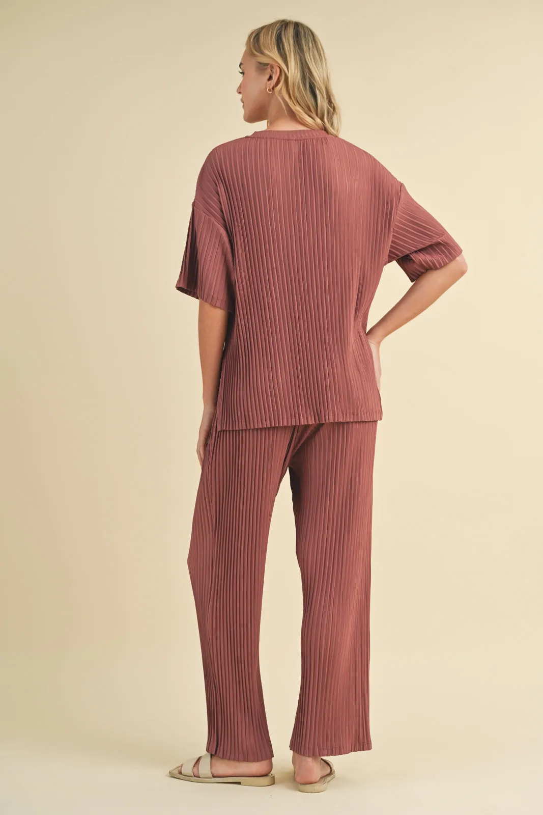 Angie Pleated Relaxed Set