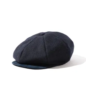 Beams Plus | Casket Wool Herringbone | Navy