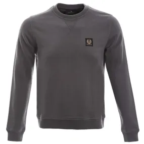 Belstaff Crew Neck Sweatshirt in Granite Grey