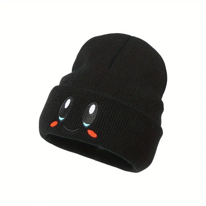 Big Eye Embroidery Elasticity Beanies Women's Cartoon Knitted Skull Caps