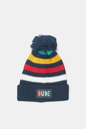 Boys Stripe Assorted Knitted Cap