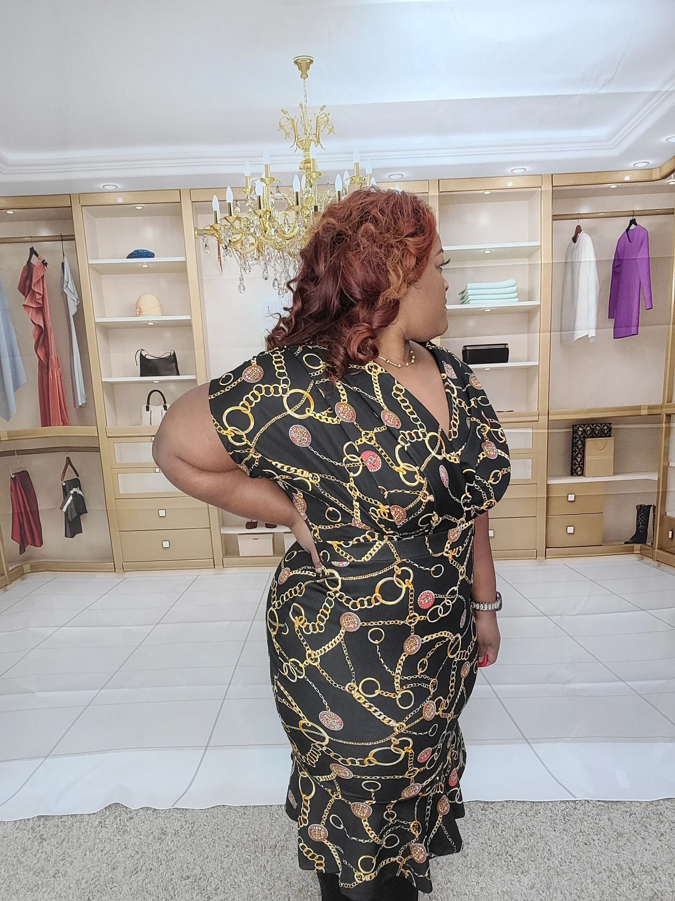 Chain Wrapped Dress