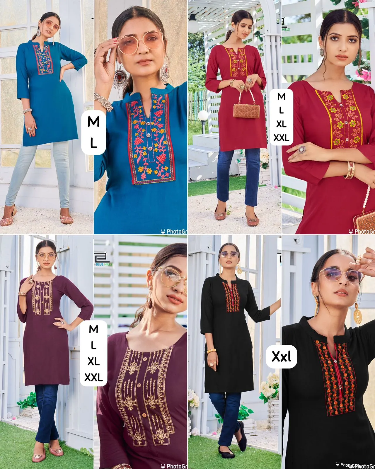 City Girl - Purple Rayon Casual Wear Kurti With Embroidery Work Casual Wear Kurtis (400x4)