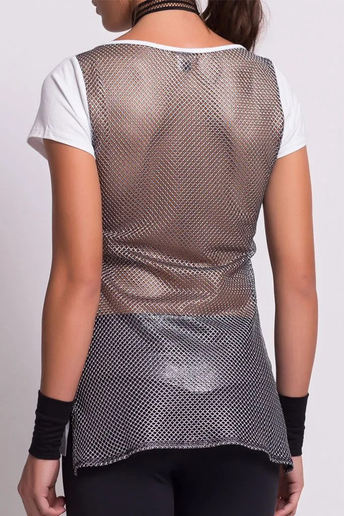 Colcci Fitness Metalized Back Mesh T-Shirt