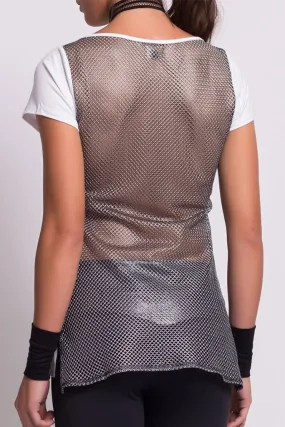 Colcci Fitness Metalized Back Mesh T-Shirt