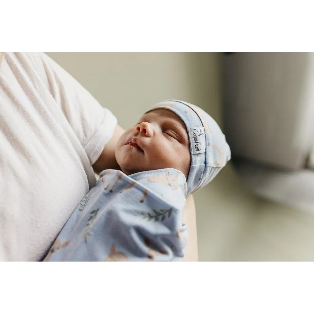 Doe Newborn Top Knot Hat