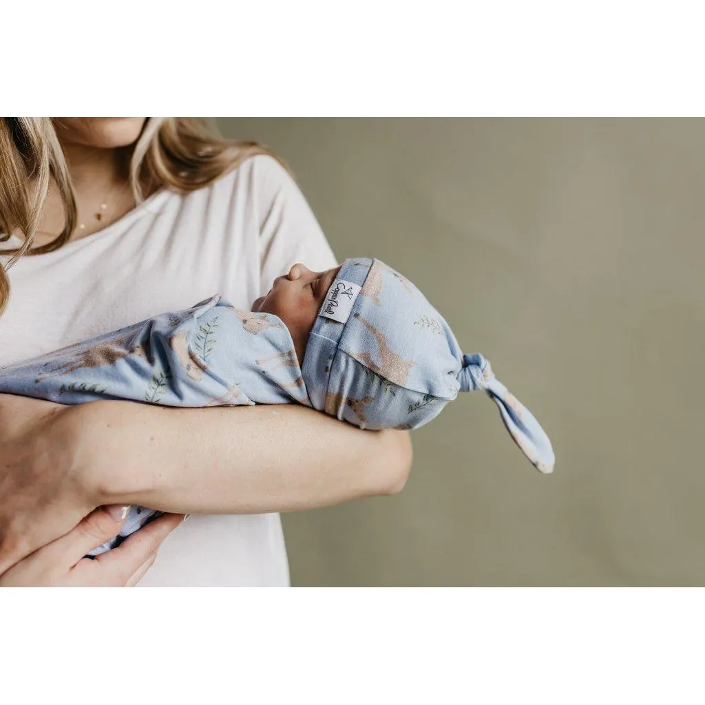 Doe Newborn Top Knot Hat