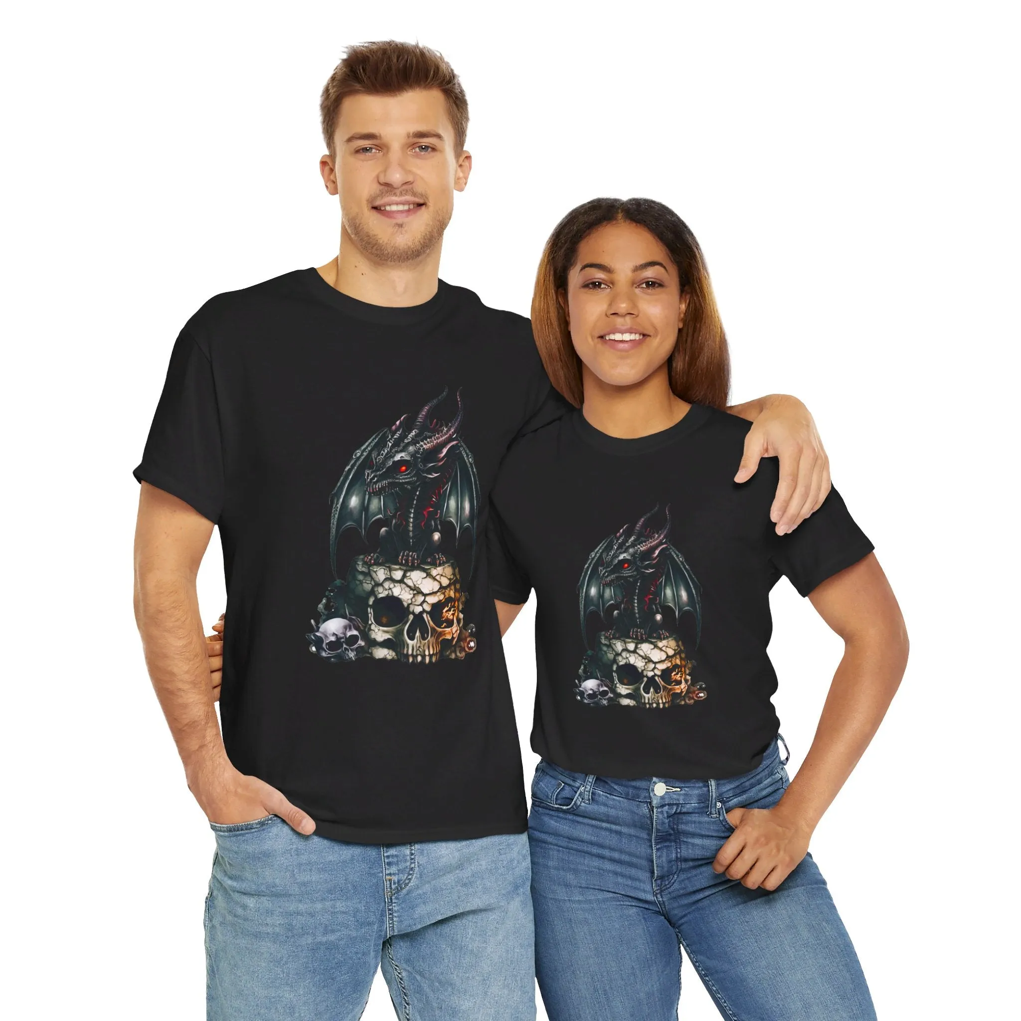 Dragon Skull Unisex Heavy Cotton Tee