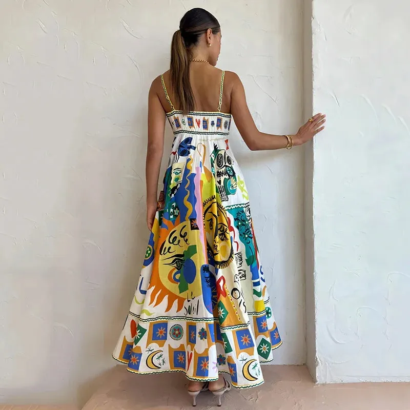 DressBetty - 2024 Alobee Women's Backless A-line Boho Dress