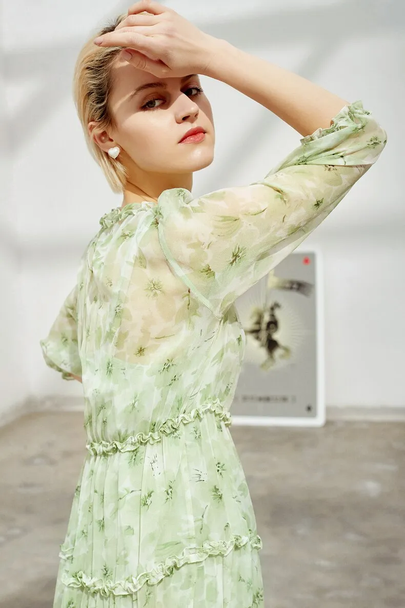FashionSierra - 100% Heavy Silk Women's Runway Dresses