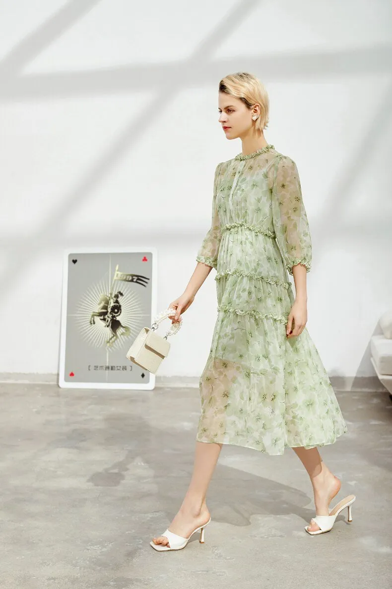 FashionSierra - 100% Heavy Silk Women's Runway Dresses