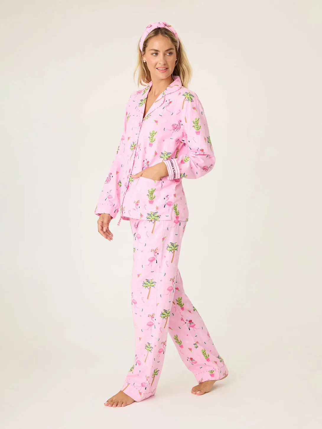 Flamingo PJ Set - Pink Violet