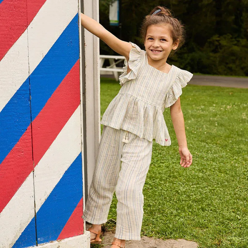 Girls Theodore Pant - Riviera Stripe