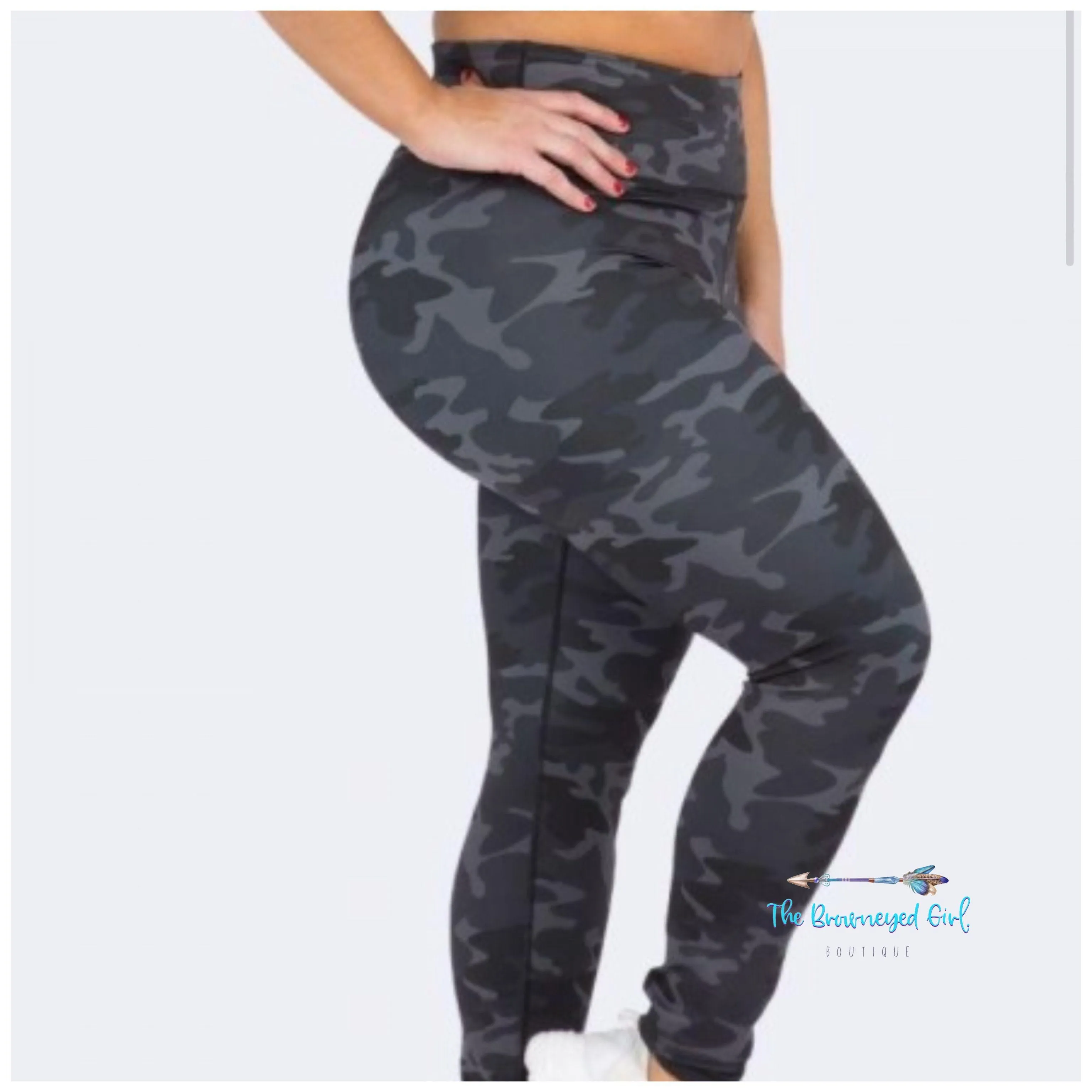 In The Field Camo High Waisted Leggings