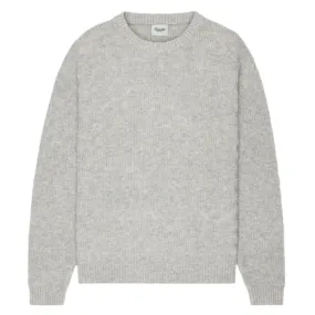 Light Grey Basketweave Crewneck