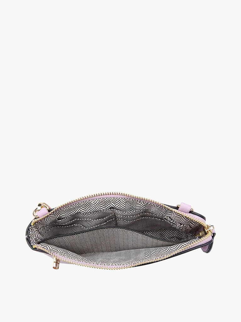 Lizard Crossbody and/or Wristlet With Twist Lock Closure in Black