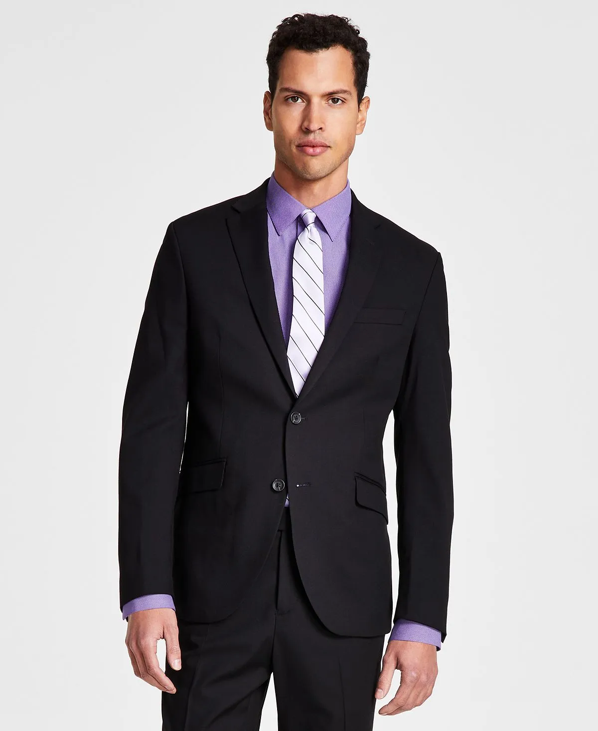 Men's ready flex Kenneth Cole Reaction suit, black