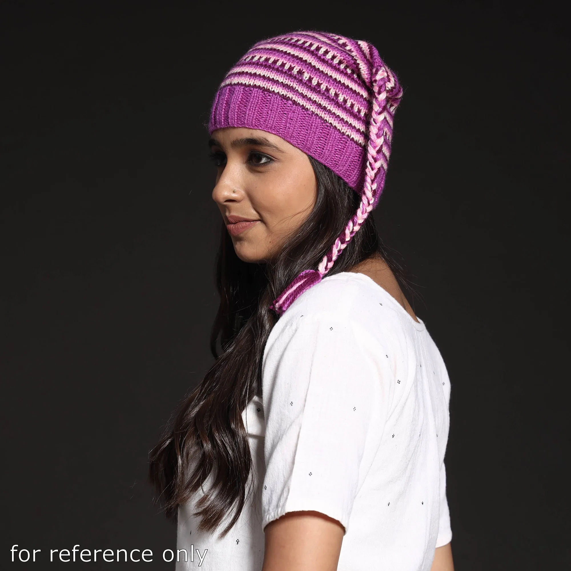 Multicolor - Kumaun Hand Knitted Woolen Sherpa Cap
