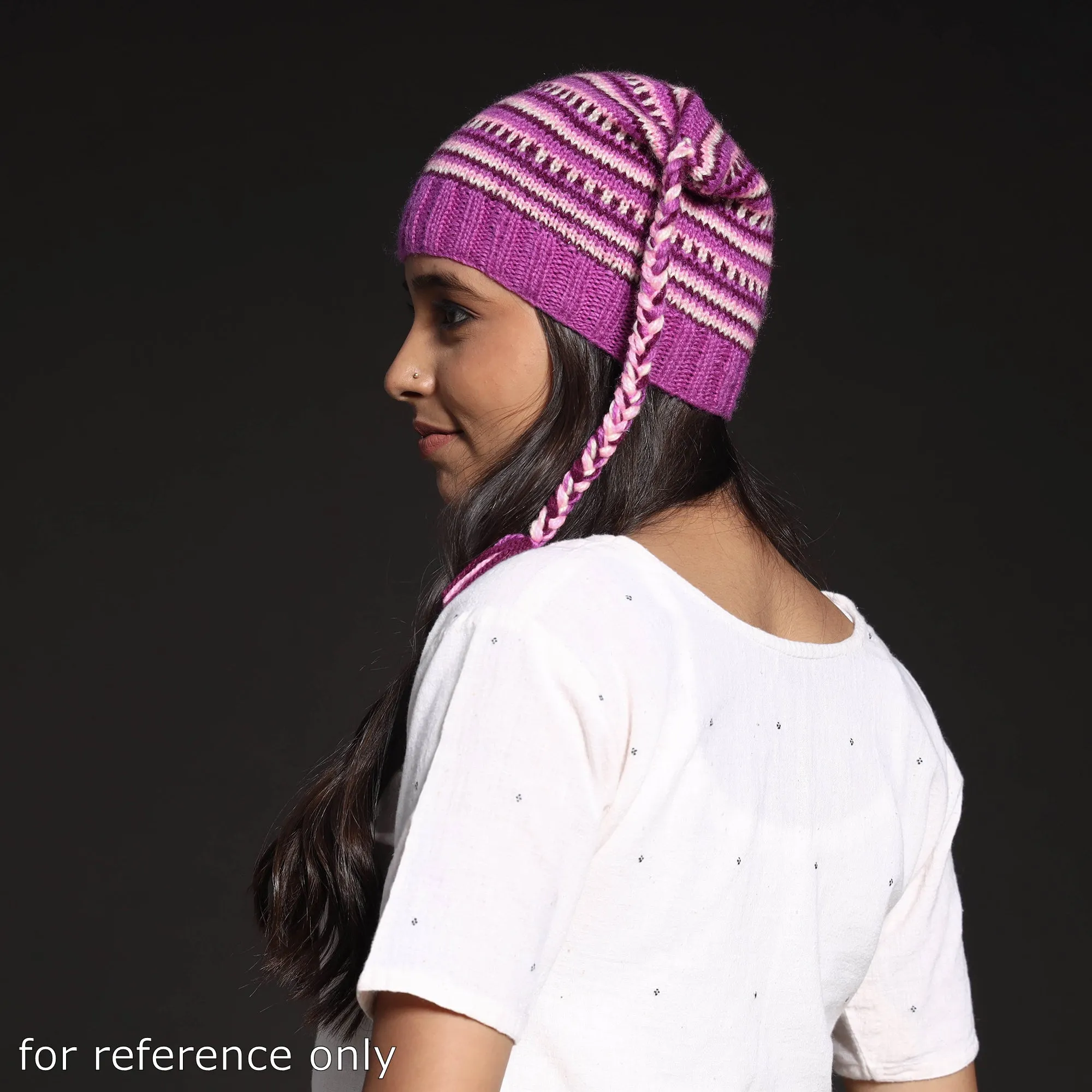 Multicolor - Kumaun Hand Knitted Woolen Sherpa Cap