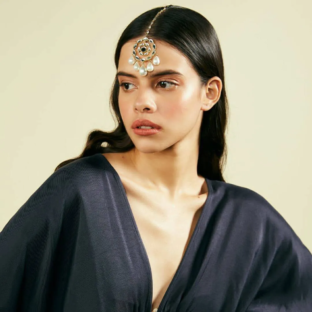 Pearl Gold Maang Tikka