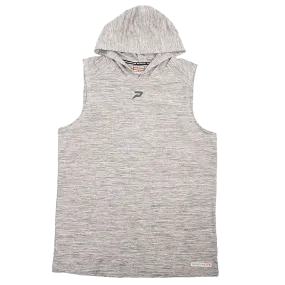 Quantum Lite Performance Raglan Sleeveless Hoodie - Heather Grey