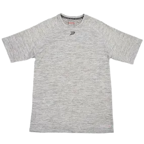 Quantum Lite Raglan Performance Tee - Heather Grey