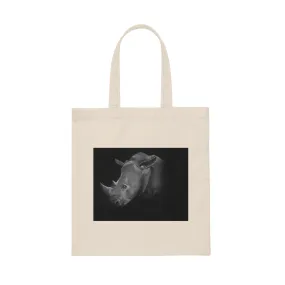 Rhino Canvas Tote Bag