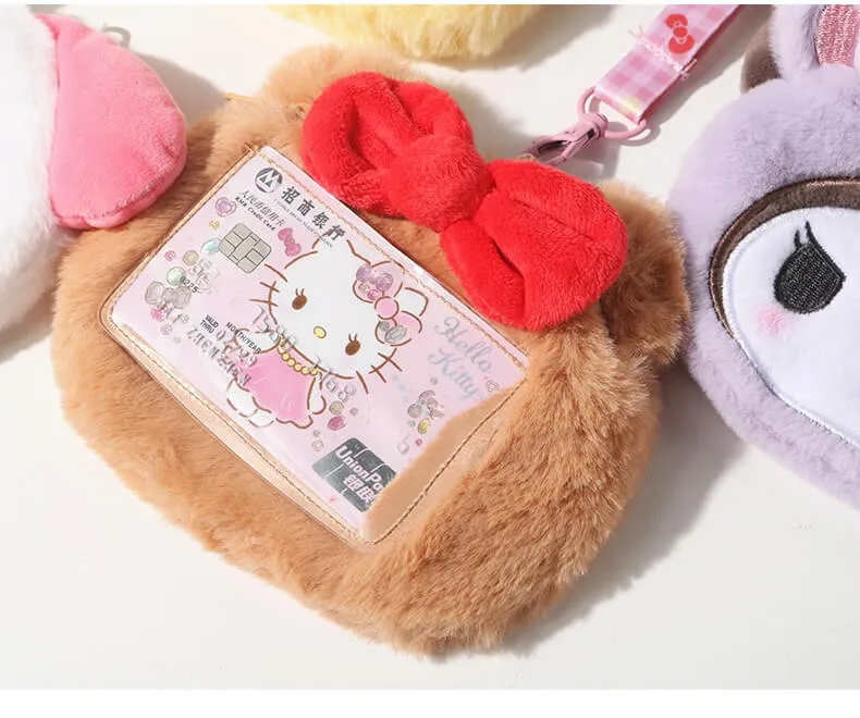 Sanrio Otomodachi Kigurumi Plushie Purse with Card Case