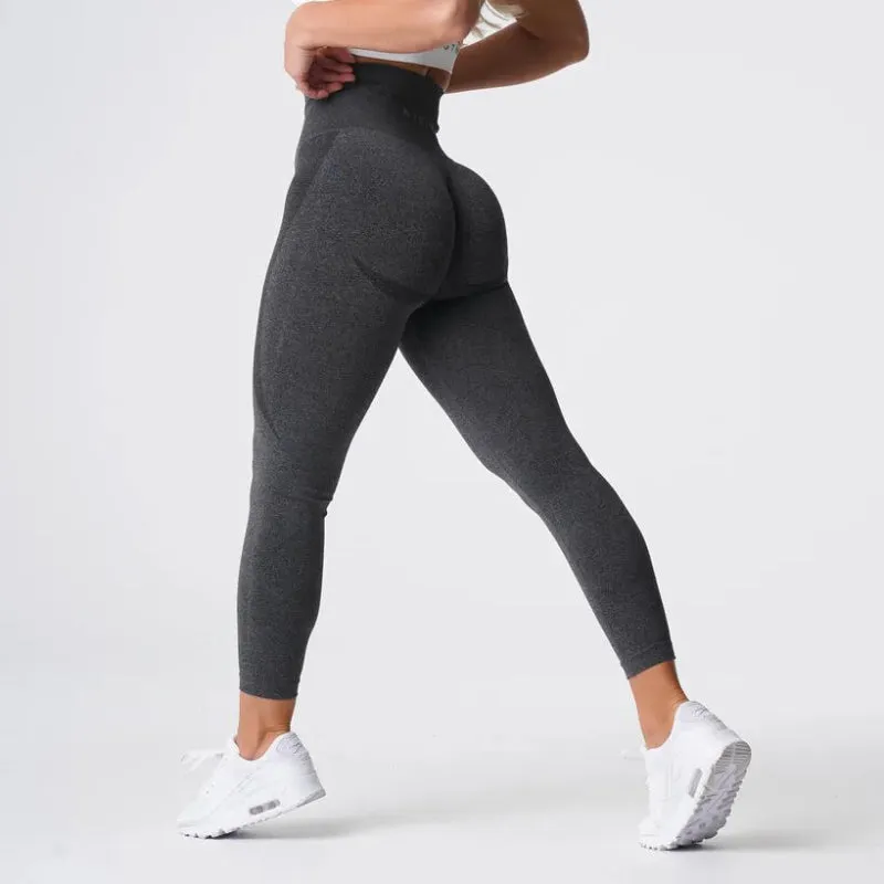 Speckled High Waisted Fitness Workout Leggings for Women