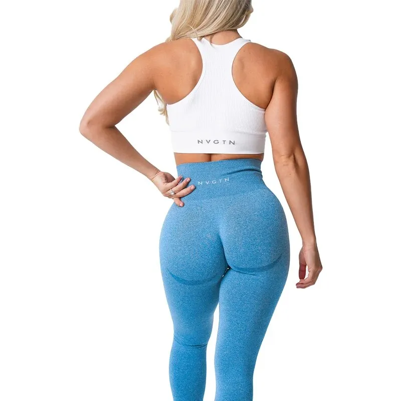 Speckled High Waisted Fitness Workout Leggings for Women