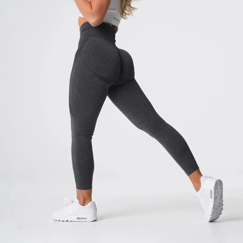 Speckled High Waisted Fitness Workout Leggings for Women