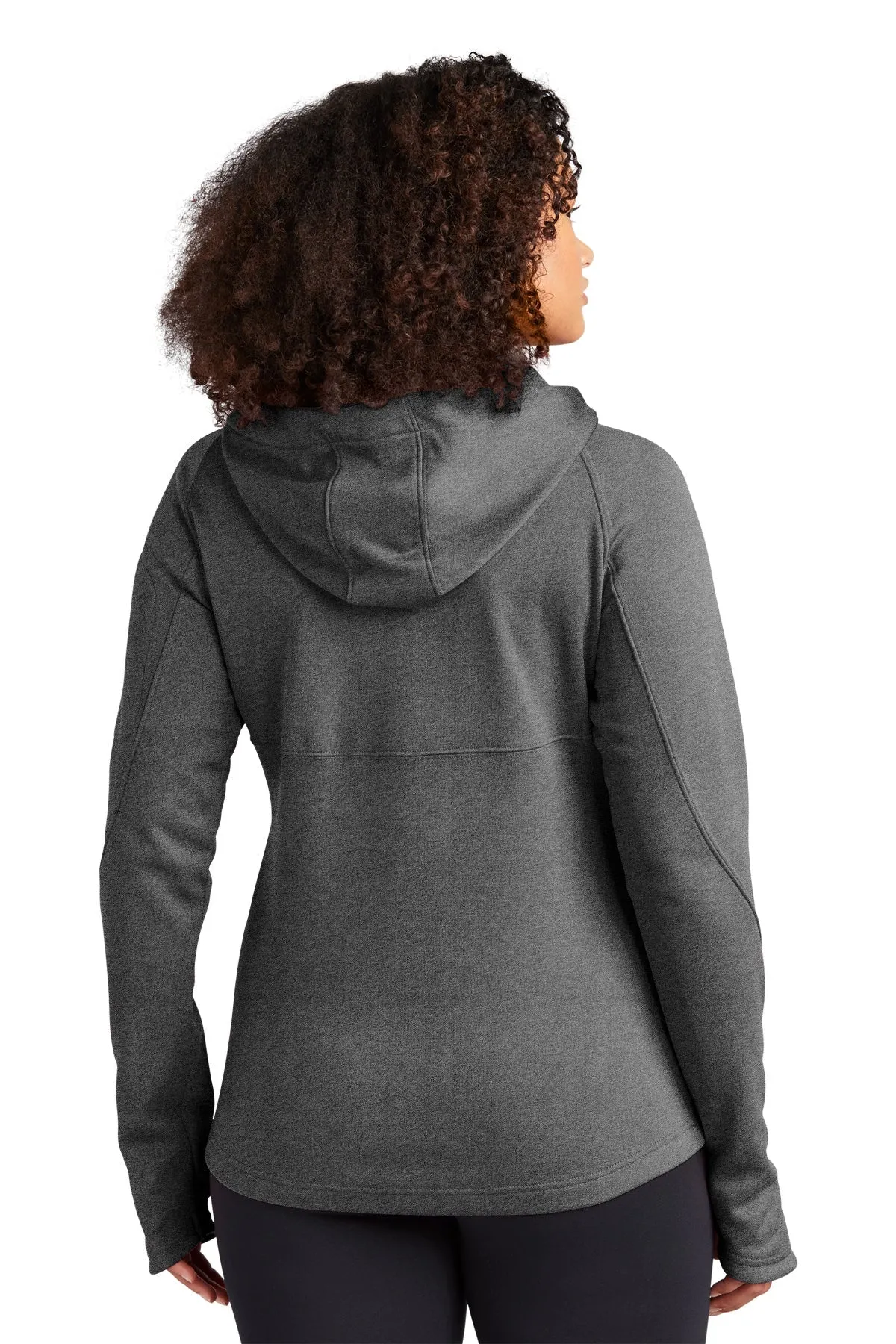 Sport-Tek Ladies Tech Fleece Customized Full-Zip Hooded Jackets, Graphite Heather