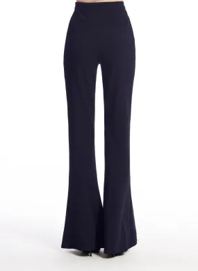 Stretch Crepe Bell Bottom Pant