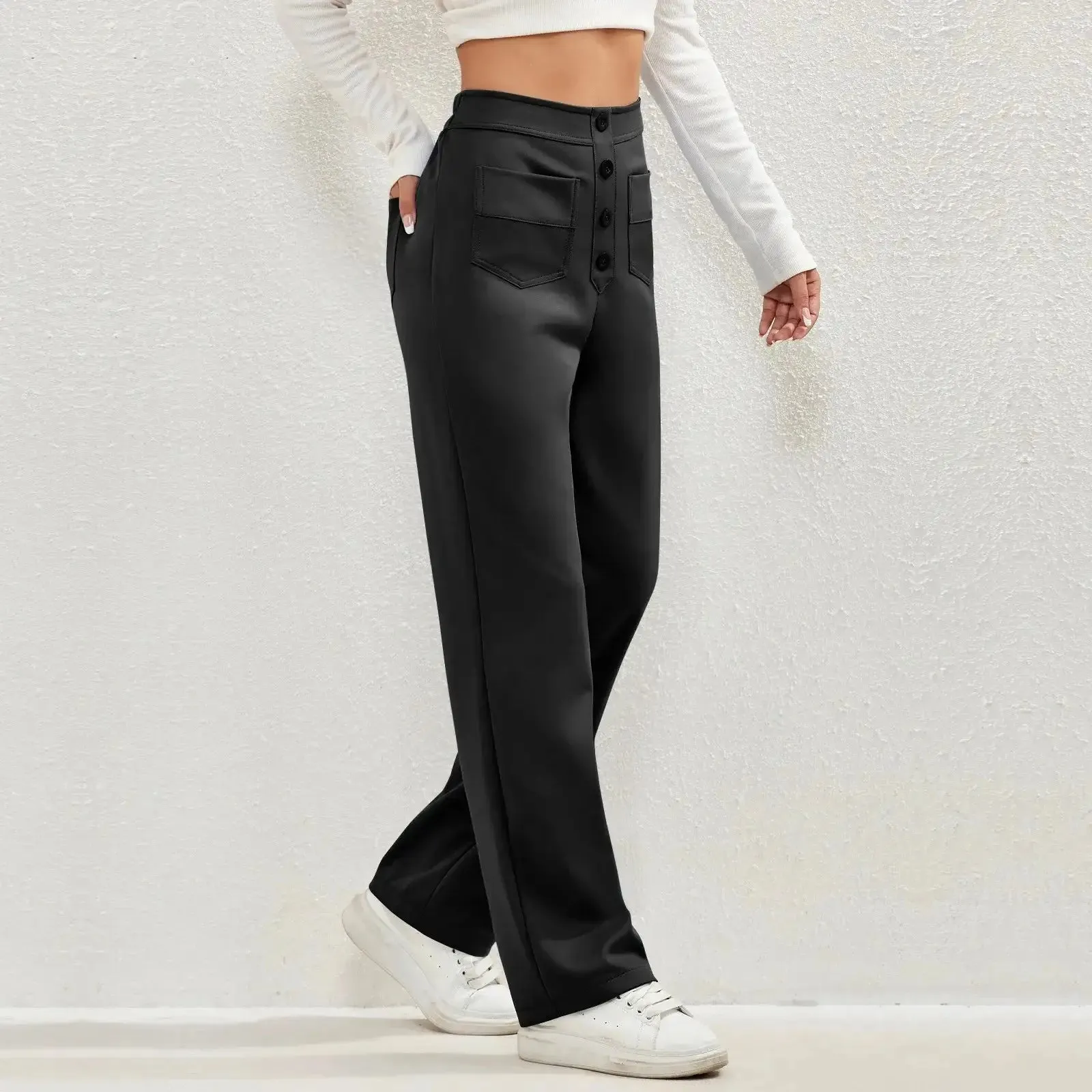 Trendy High-Waisted Casual Pants | Perfect for Everyday Comfort