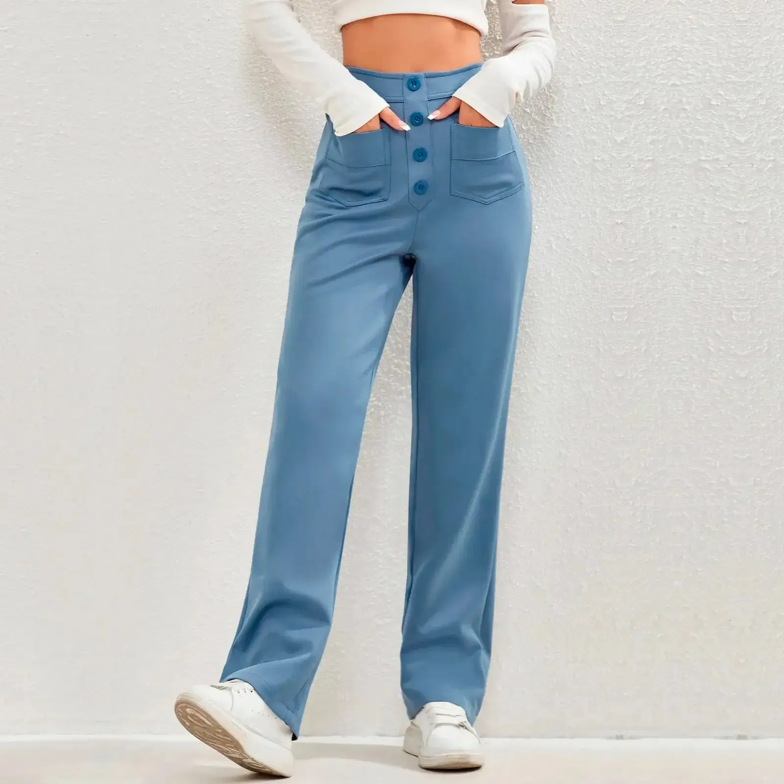 Trendy High-Waisted Casual Pants | Perfect for Everyday Comfort