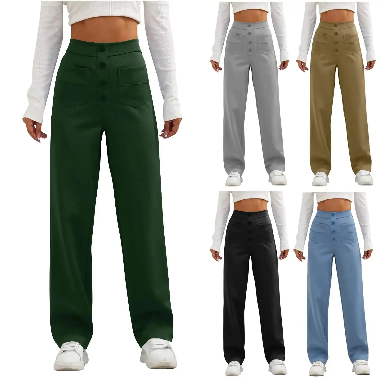 Trendy High-Waisted Casual Pants | Perfect for Everyday Comfort