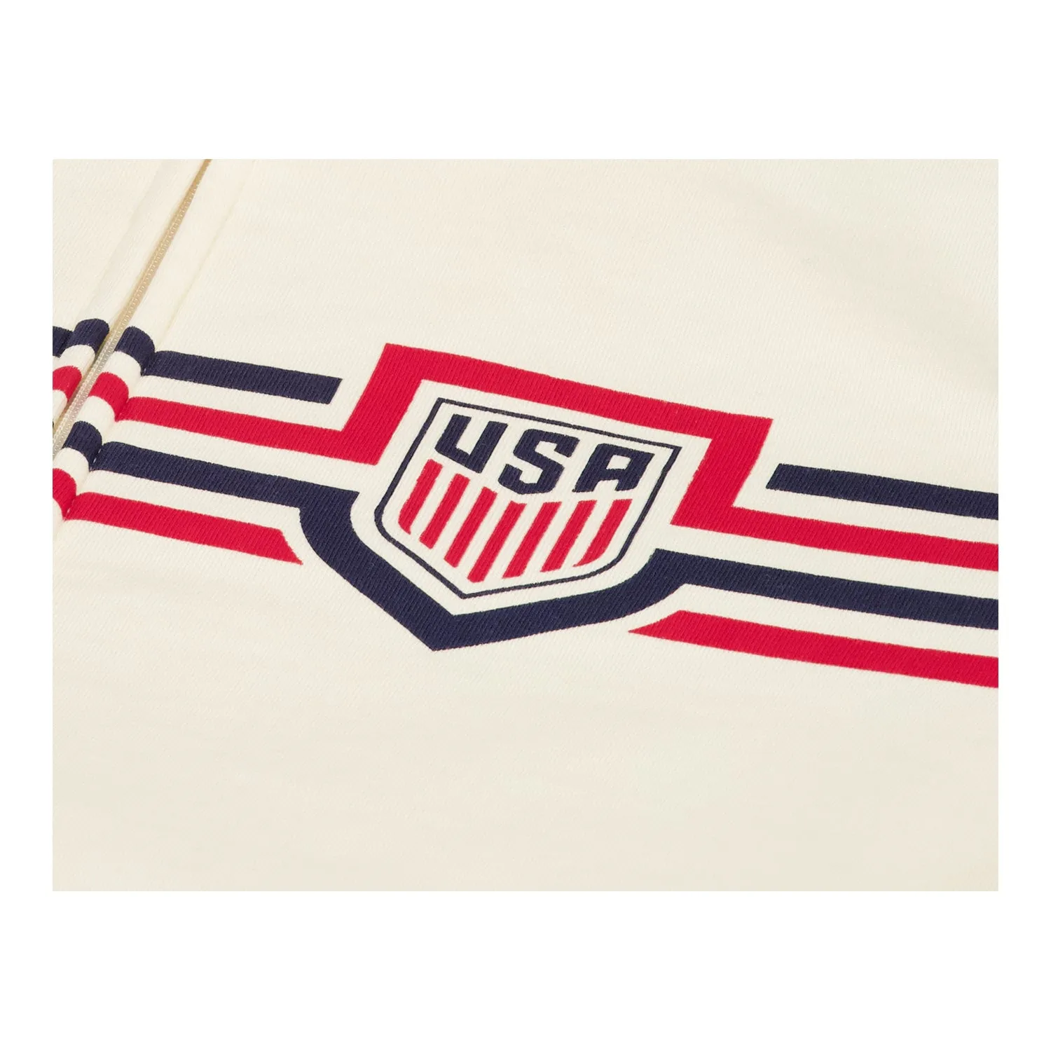 Unisex USA Status Cream Full-Zip Jacket