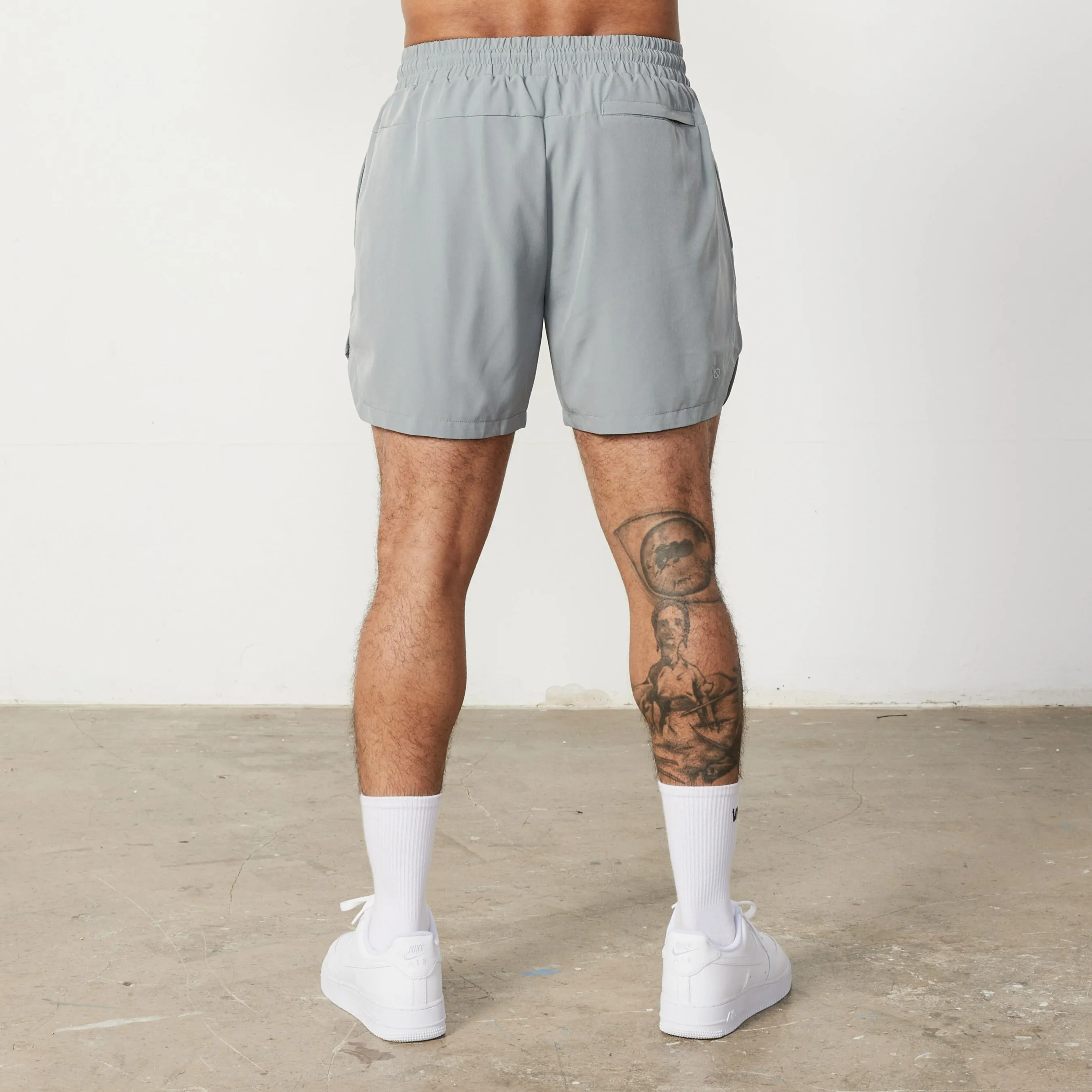 Vanquish Essential Steel Grey Performance 4" Shorts
