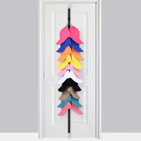 versatile 20 Baseball Cap Holder,  Closet Cap Racks, Closet Hanging Cap Keeper, Hats Holders Closet Hook Storage Organizer Hat Display Rack Fit Most Hats, 78.74inch