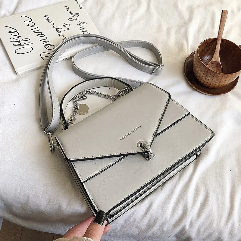 Vintage Girls Small Square Bag 2020 Summer New Chains Handbag Women Casual Wild Shoulder Bag Lock Tide Bag Diagonal Female Bag