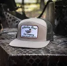 WHISKEY BENT GREEN HEAD 7 PANEL TRUCKER HAT